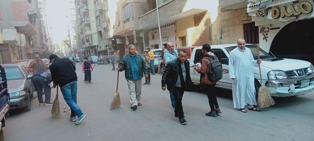 حملة شباب العمرانية الشرقية لتنظيف وتجميل الشوارع